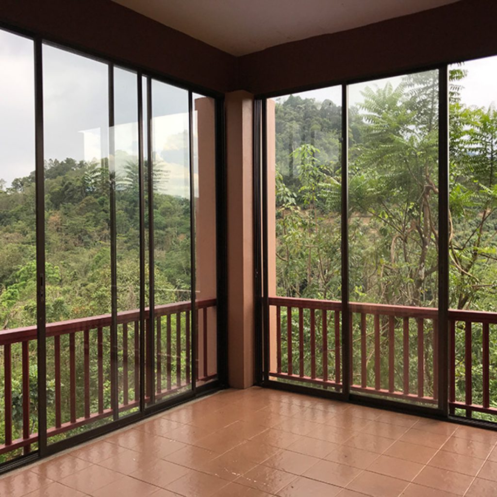 The canteen where children dine has also been shielded with glass windscreens so that heavy rain or winds will no longer affect dining activities.